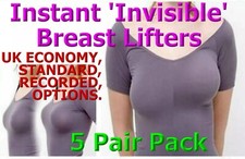 BREAST CLEVAGE ENHANCER CLEAR SILICONE PADS - 5pair pack
