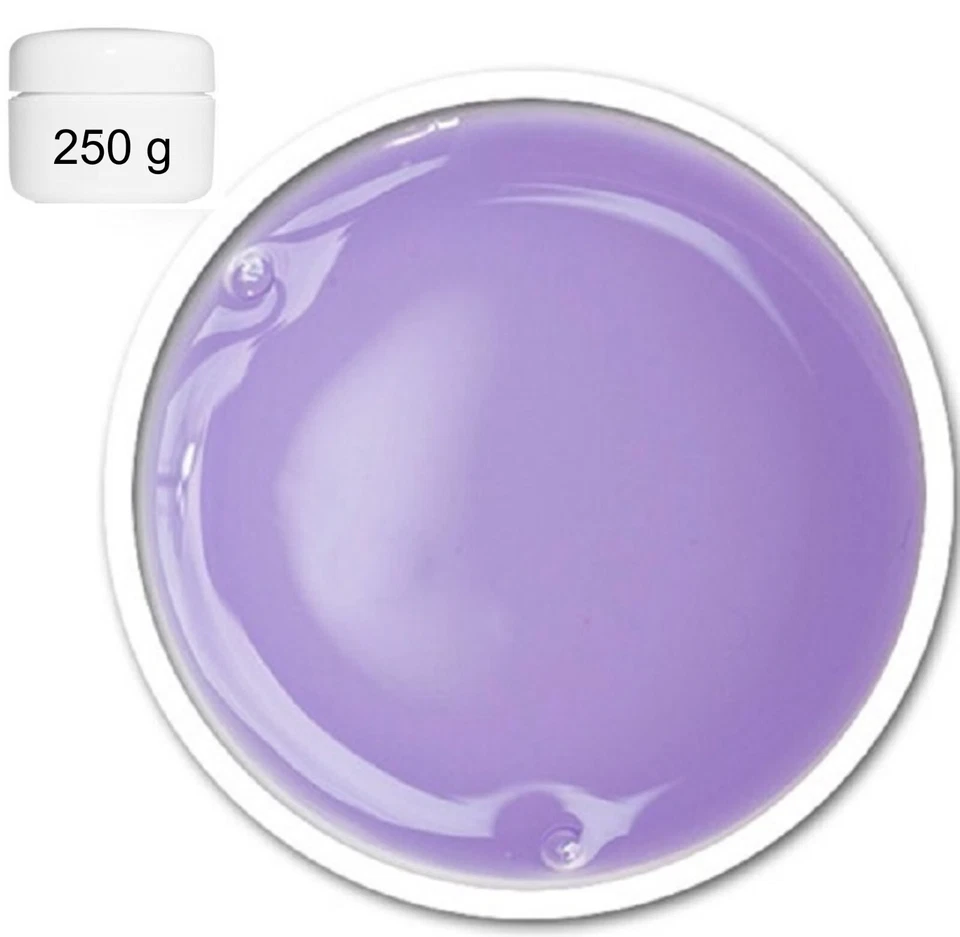 LAURA ARLETTA NAILS 250 g UV/LED Gel 1-Phasen Classic Violet Clear, Mittelviskos Gilb-Stop