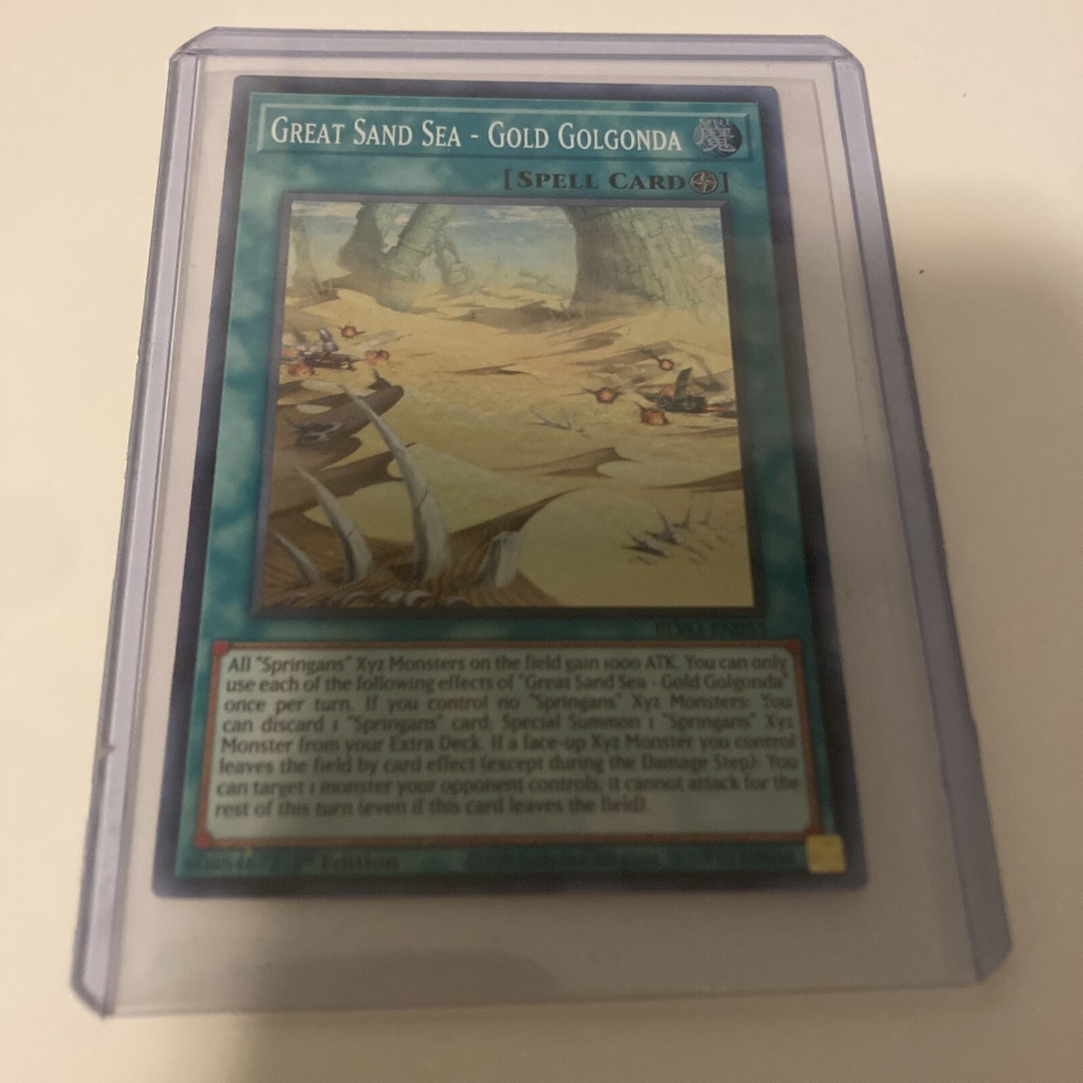 Yugioh! Great Sand Sea - Gold Golgonda - BLVO-EN055 - Super