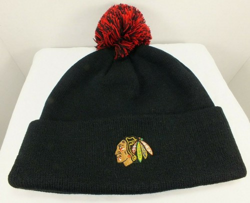 Chicago Blackhawks NHL Cuffed Knit Stocking Winter Beanie Hat Cap NEW Zephyr - Picture 4 of 5