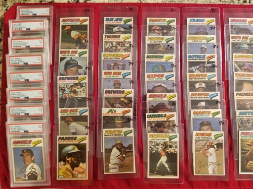 ⚾1977 TOPPS Cloth Stickers COMPLETE HIGH GRADE SET 55⚾ RYAN+7 PSA 7 - Rest NM+ - Picture 14 of 17