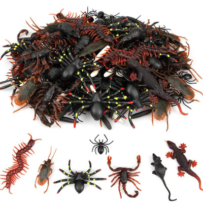 Fake Bugs & Insects Prank Novelty Life Like Plastic Creepy Crawly Bug Trick