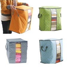 Quilt Storage Bags Case Blanket Closet Organizer Box Container Foldable Portable