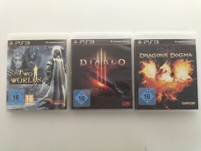 Playstation 3 / Ps3 Spiel | Dragons Dogma / Diablo 3 / Two Worlds 2 (Bundle)