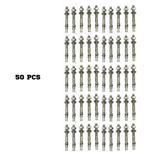 304 Stainless Steel Wedge Anchors 5/16" x 4" - Easy Installation 50 Pack - Picture 5 of 9