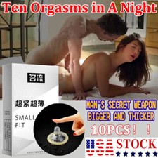 10PCS Small Size Ultra Thin Latex Condom for Men Sex Products Tight Condoms 45mm