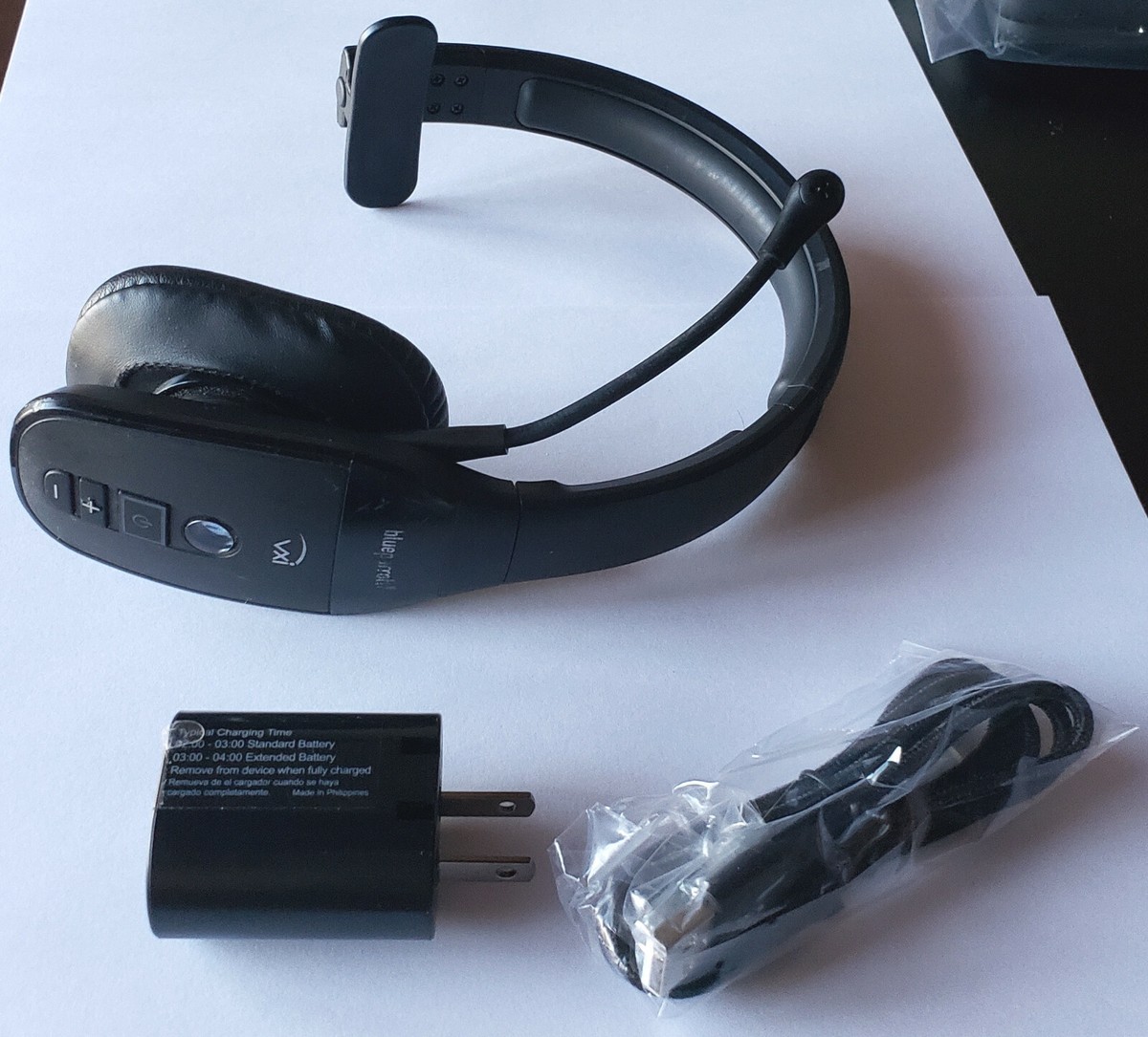 VXI BlueParrott B450-XT Noise Canceling Bluetooth Wireless Headset 