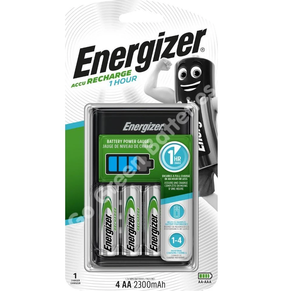 Energizer Battery Charger Mains Universal Maxi Pro 1 Hour Base USB AA AAA C D 9v - Image 4 of 4