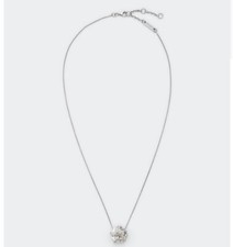 NUEVO COLLAR BOTTEGA VENETA PLATA Circonita Cúbica FERN 699407