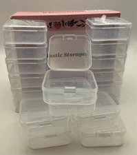 Mathtoxyz 18PCS Bead Organizer Box Small Organizers 2.16"L x 2.16"W x 0.79"H