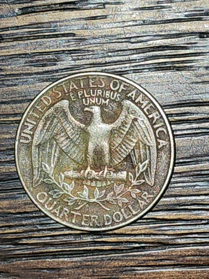 1990 Quarter with Missing Clad Layer Mint Error EXTREMELY Collectable Coin - Image 2 of 4
