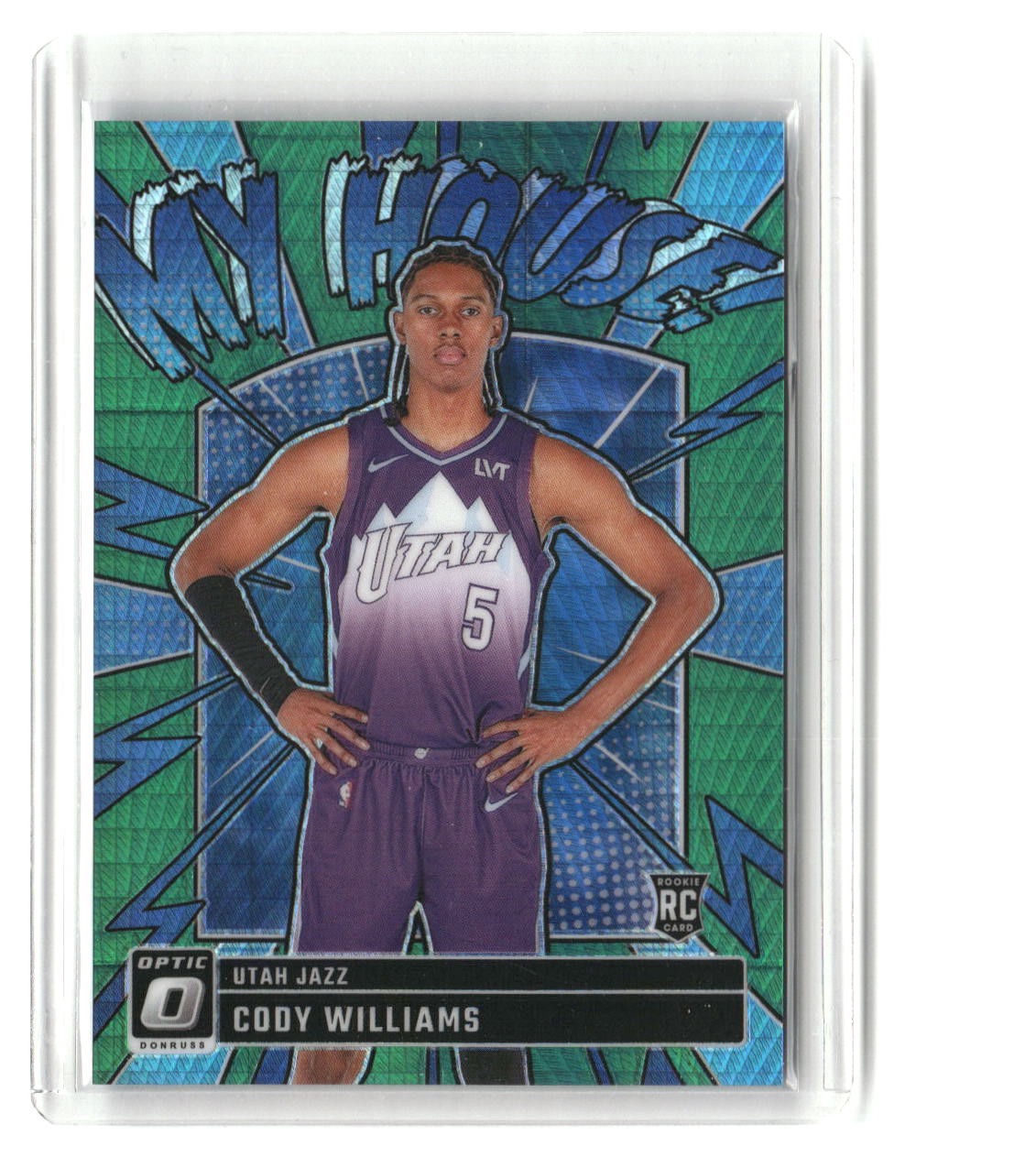 Cody Williams #/249 2024-25 Donruss Optic My House Hyper Green