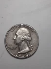 1964 No Mint Mark Washington Quarter