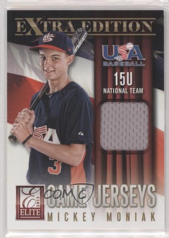 2013 Elite Extra Edition 15U National Team Game Jerseys Mickey Moniak #7 05pr