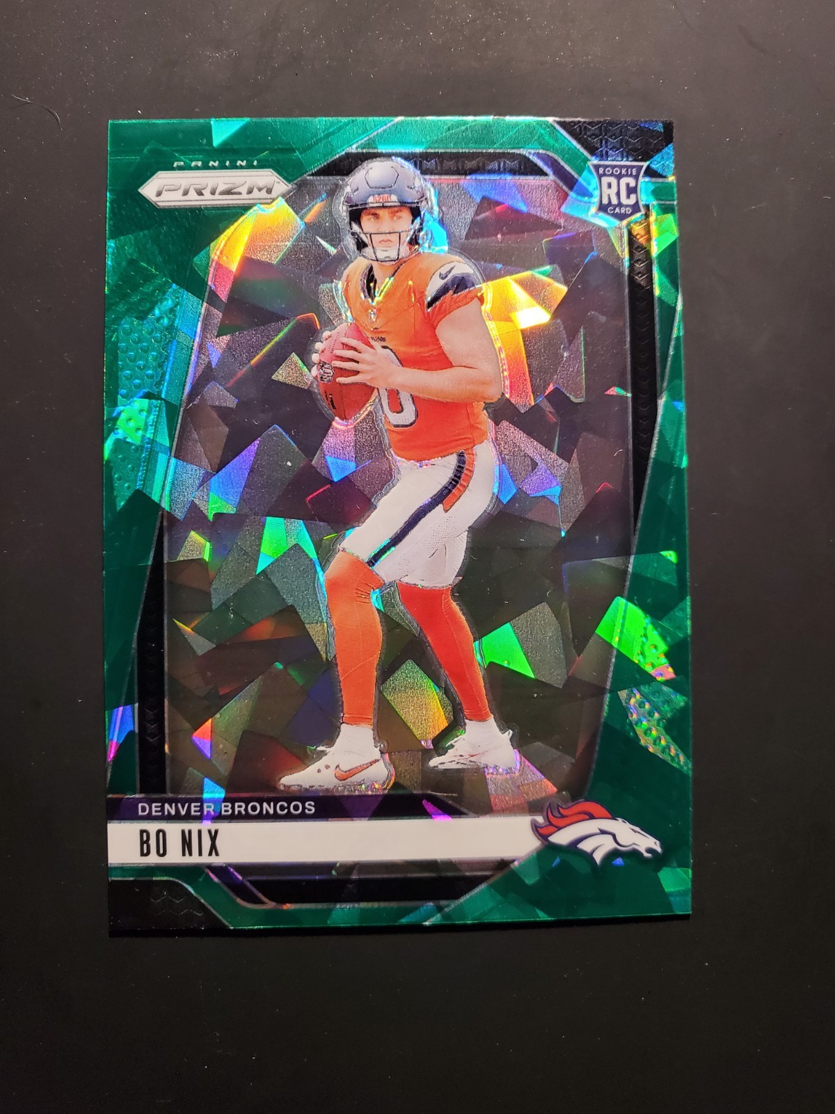 2024 Panini Green Ice Prizm #309 Bo Nix Denver Broncos RC Rookie SP