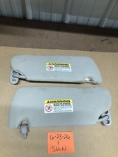 2000-2003 Dodge Dakota Sun Visors Driver Passenger Set Pair Oem Cloth Gray