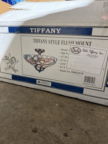 Dale Tiffany Bradshaw Mosaic Flush Mount - Picture 3 of 3