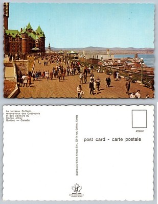 La Terrasse Dufferin Quebec Canada Postcard