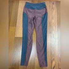 NIKE Women's Y2K Legging Run Pant Dri Fit Workout Gym Grey Medium