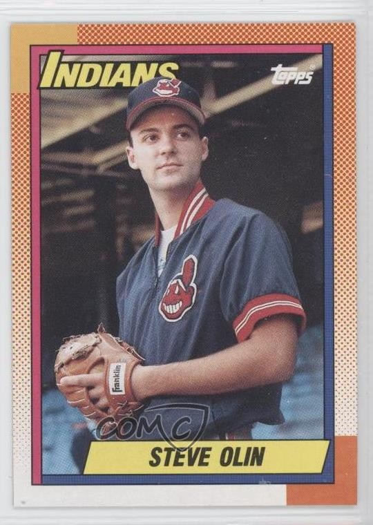 1990 O-Pee-Chee Steve Olin #433 Rookie RC 1g9