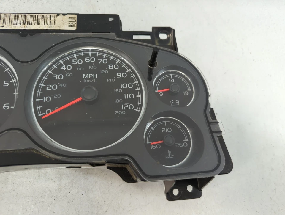 2007-2009 Chevrolet Avalanche Speedometer Instrument Cluster Gauges QZ11A - Image 4 of 4