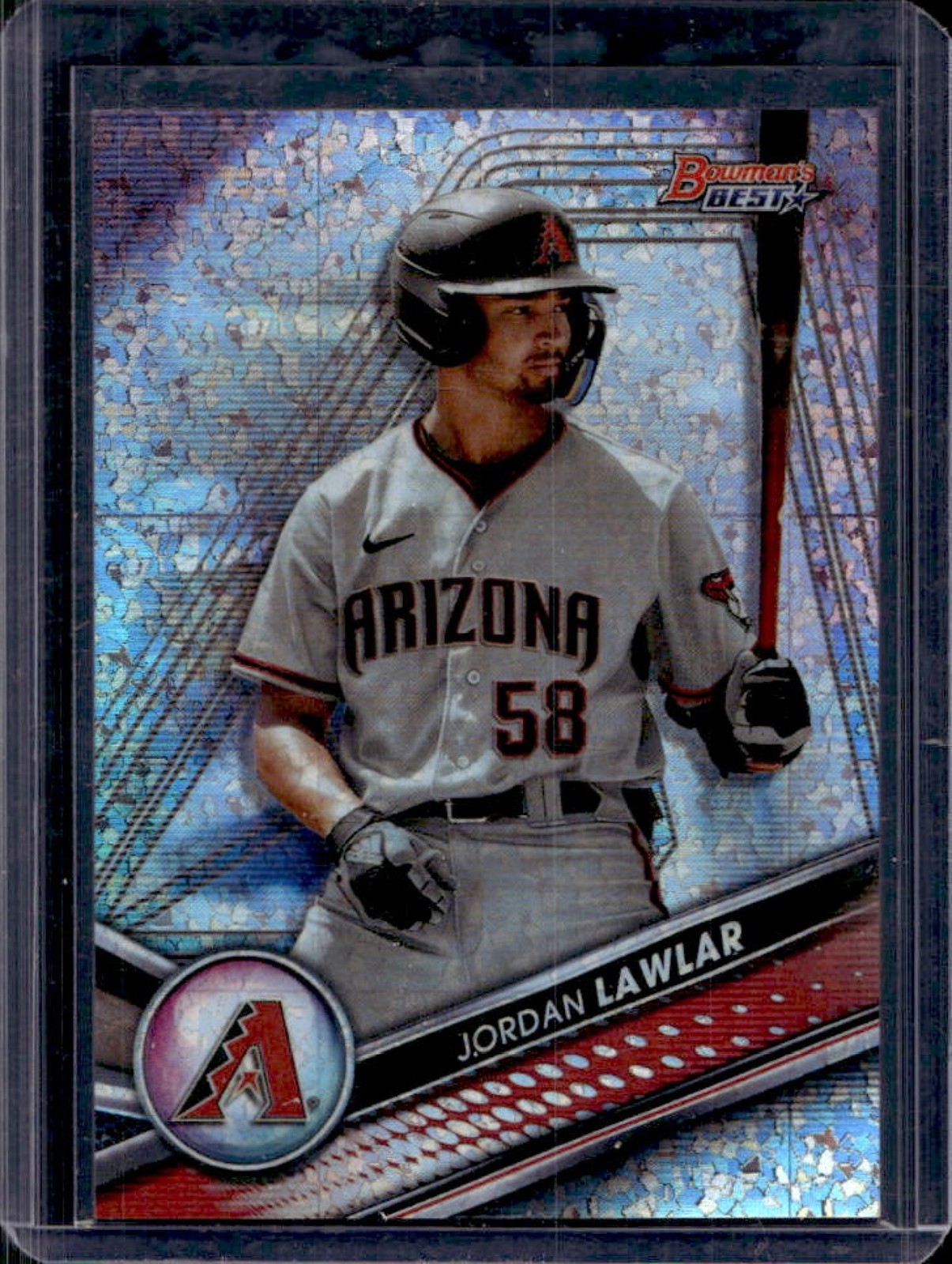 2022 Bowman's Best Jordan Lawlar Top Prospects Mini Diamond Refractor #113/299