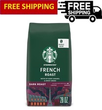 Starbucks French Roast, Whole Bean Coffee, 100 Arabica, Dark Roast, 28 oz Bag