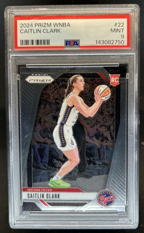2024 Panini WNBA Prizm Caitlin Clark RC Rookie #22 Fever PSA 9