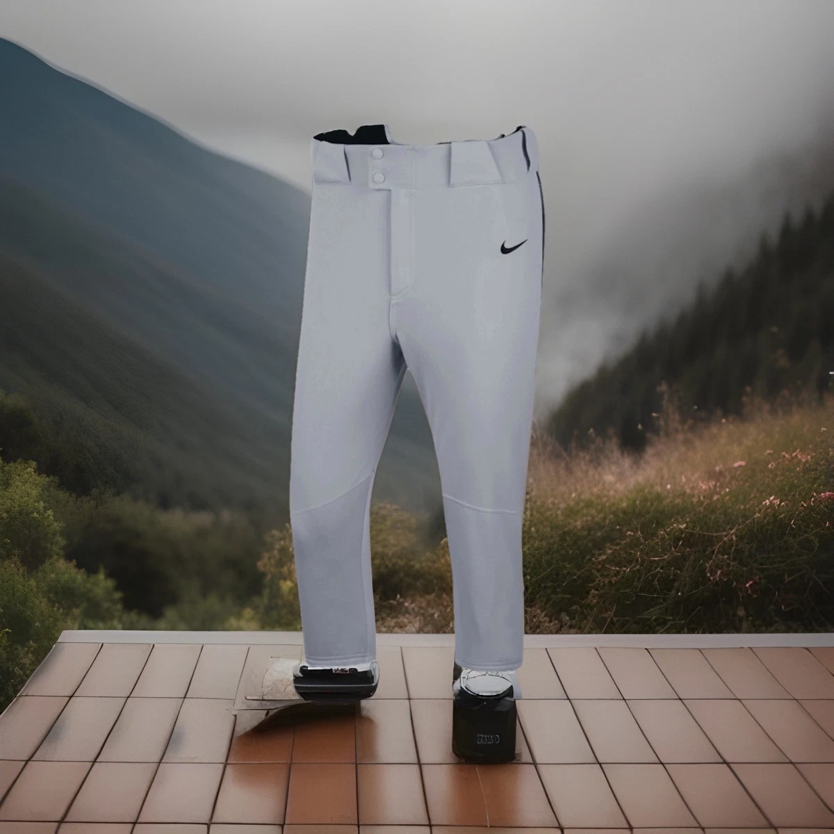Pantalon jogging bicolore homme - TOURNAMENT - bleu marine et rouge - Running - Adulte Bleu
