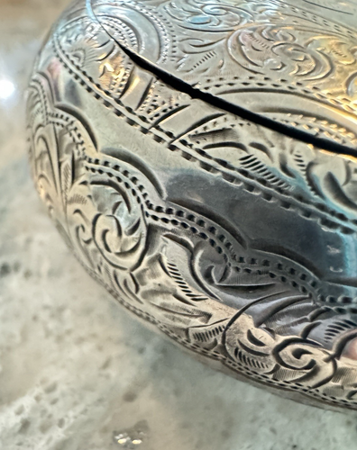 Squeeze Release Sterling Silver Snuff Box, Arthur Cook, Birmingham 1902 Excellen - Picture 7 of 23