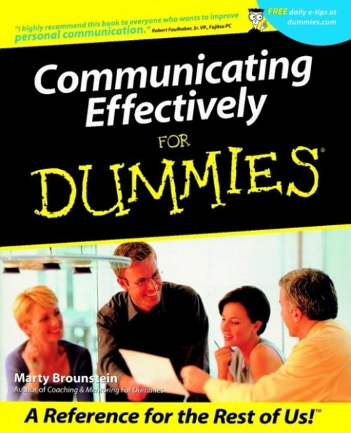 Communicating Effectively For Dummies Brounstein Paperback John Wiley & Sons