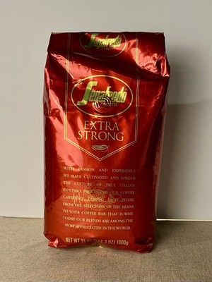 Segafredo Zanetti Extra Strong Whole Bean 1 Kg 2.2 lb Dark Roast BB: 12/29/26