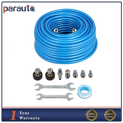 #ad 5800 PSI Pressure Washer Sewer Jet Kit 100ft 1 4quot; Upgraded PU Hose Blue New $54.79