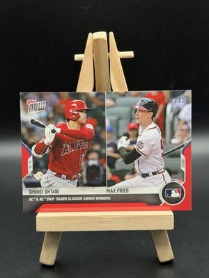2021 Topps Now #OS-34 SHOHEI OHTANI / Max Fried RED PARALLEL 2/10!!!