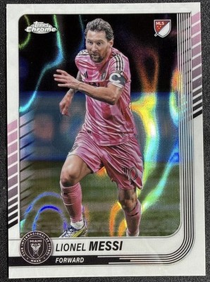 LIONEL MESSI 2025 TOPPS CHROME MLS White LAVA SSP #10