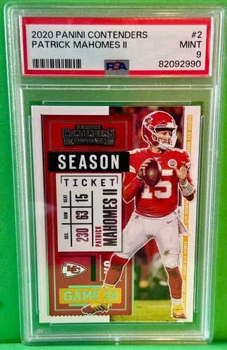 2020 Panini Contenders - Season Ticket Patrick Mahomes II #2 PSA-9 MINT