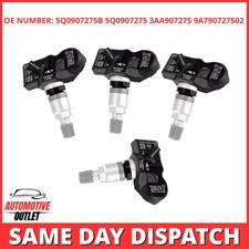 4x TPMS Reifendruck Sensor 5Q0907275B für Audi Skoda VW Porsche Bentley