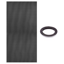 PC Fan Dust Mesh 39.4"x19.7" 0.8mm Hole, Dust Filter with Magnetic Strip Black