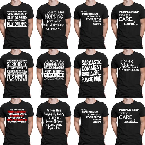 Maglietta Divertente Uomo Donna Con Scritta In Inglese - AD HD - Nero Taglia XL - Idea Regalo - 2