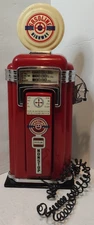 Vintage Gasoline Highway Gas Pump Working Telephone Land Line 17" Rare