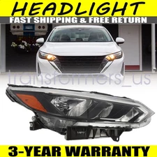 For Nissan Sentra S/SV 2024-2025 Models Right Passenger Side Halogen Headlight
