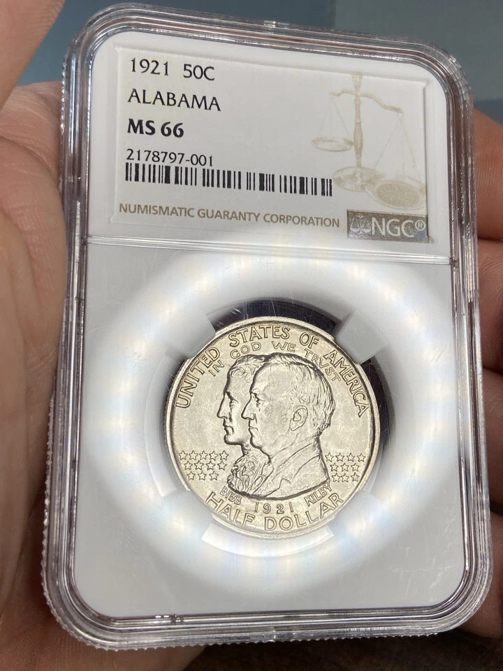 1921__MS 66__Alabama Commemorative Half Dollar__GORGEOUS LUSTER!!!-- NOT 2x2 - Image 3 of 4