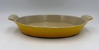Vintage Le Creuset Gratin Oval Cast Iron Oven Dish Yellow 24