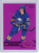 Owen Power 2023-24 Upper Deck Metal Precious Metal Gems Employee Exclusive