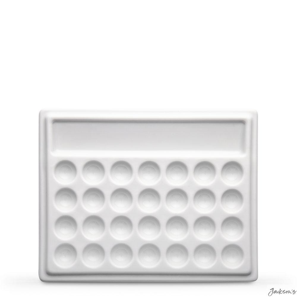 Jackson's : Ceramic Palette : 28 Well : Durable Porcelain, Easy to Clean, Ide...