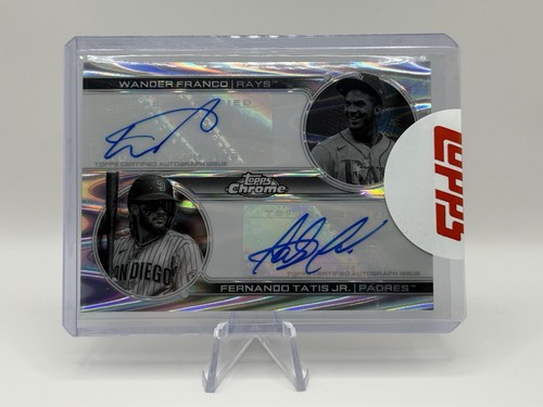 2022 Topps Chrome Sonic Tatis Franco #/10 Dual Auto Wave Refractor Please Read