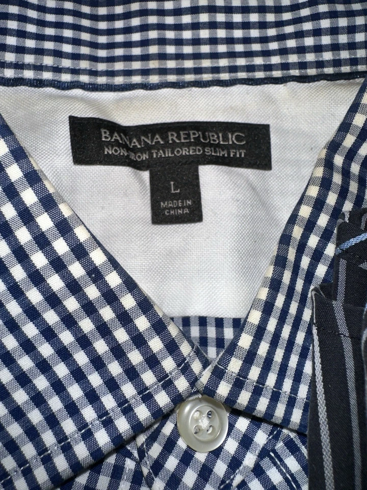 Lote 6 Camisas Tommy Hilfiger Levi’s Para Hombre Botón Manga Larga Informal Vestido de Carrera L Foto 3 de 4