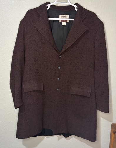 The Old Frontier Clothing Co Mens Wool Western Frock Coat Size 44 USA Vintage