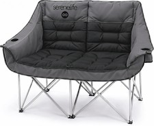 Camping Loveseat Couples Friends  Families Double Camping Chair Foldable Two