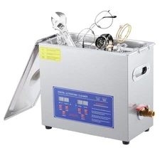 6L Commercial Ultrasonic Cleaner with Digital Timer & Heater, Jewelry Cleaner